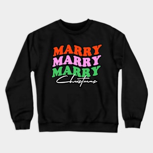 Marry Christmas Retro Christmas Crewneck Sweatshirt